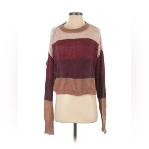 Women's Colorblock Striped Sweater Size Small